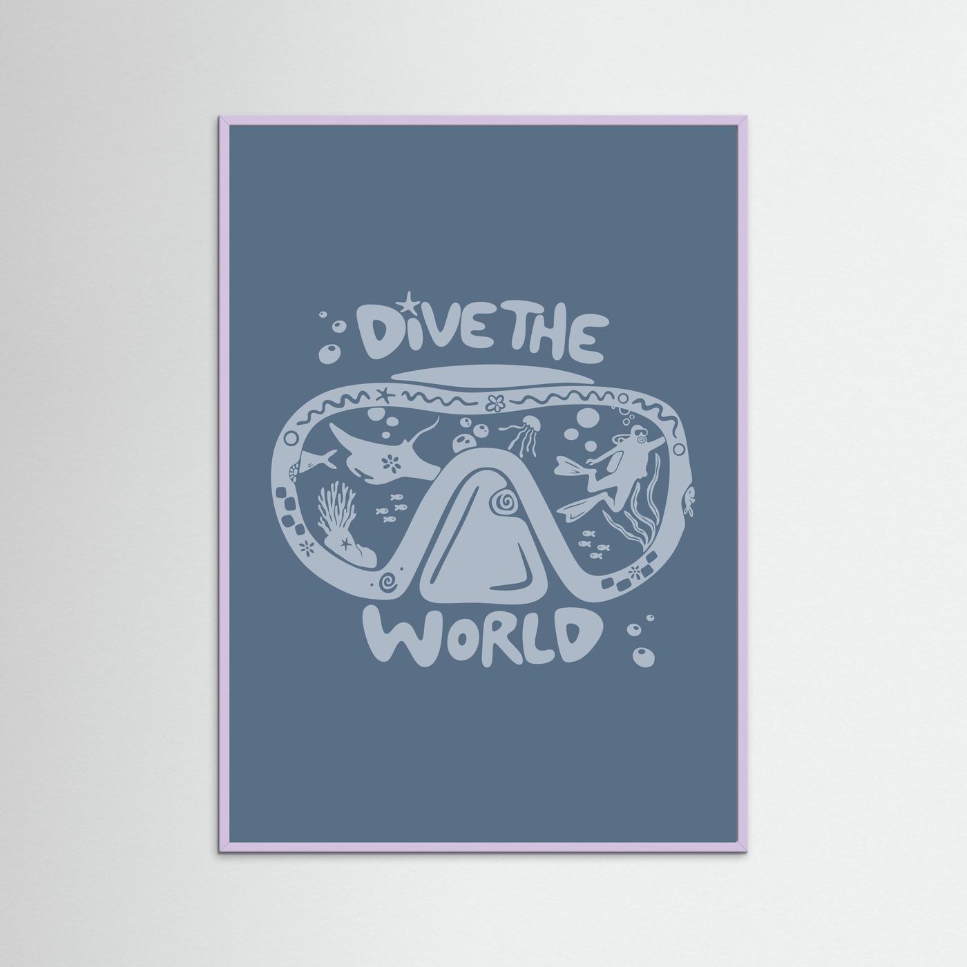 Dive The World Poster