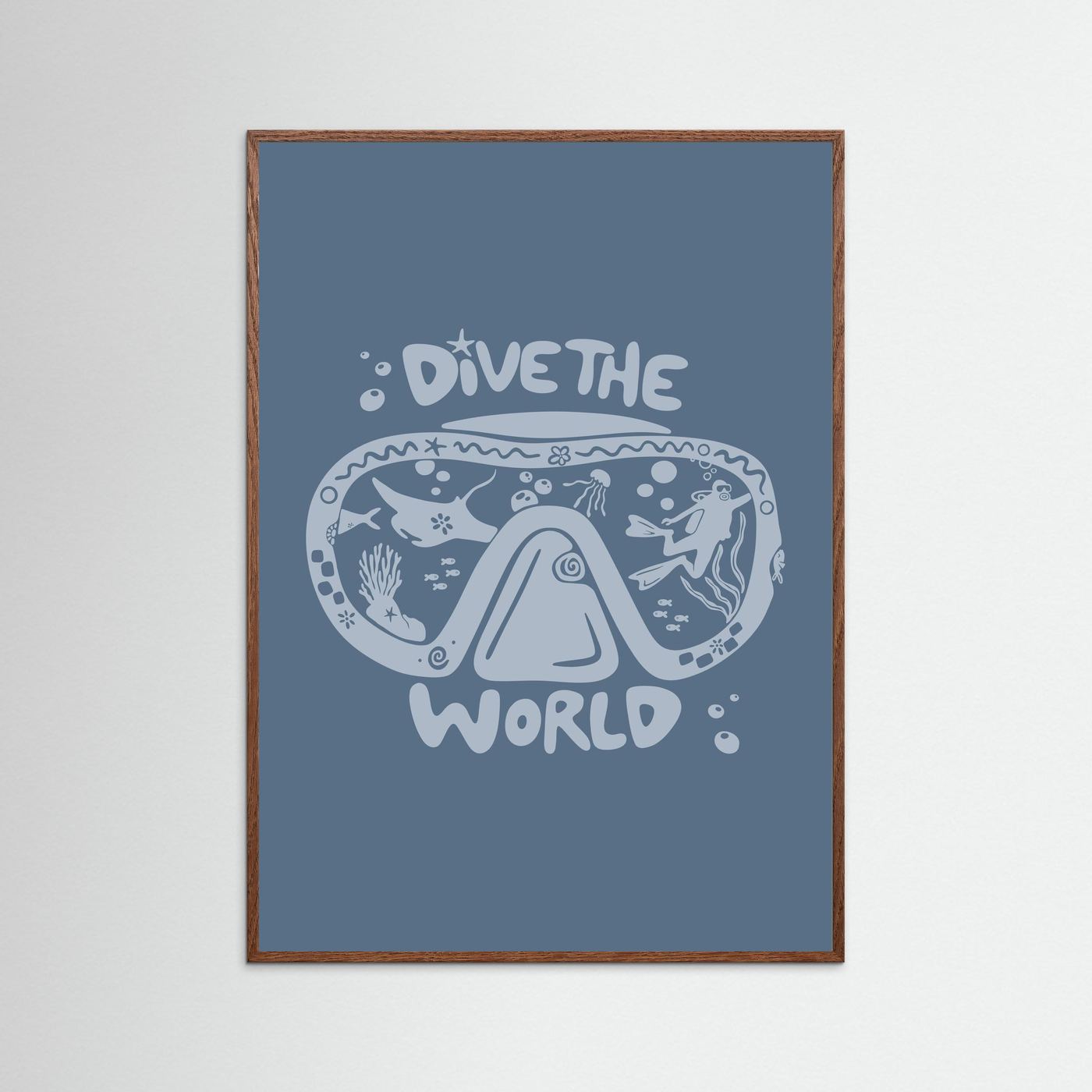 Dive The World Poster