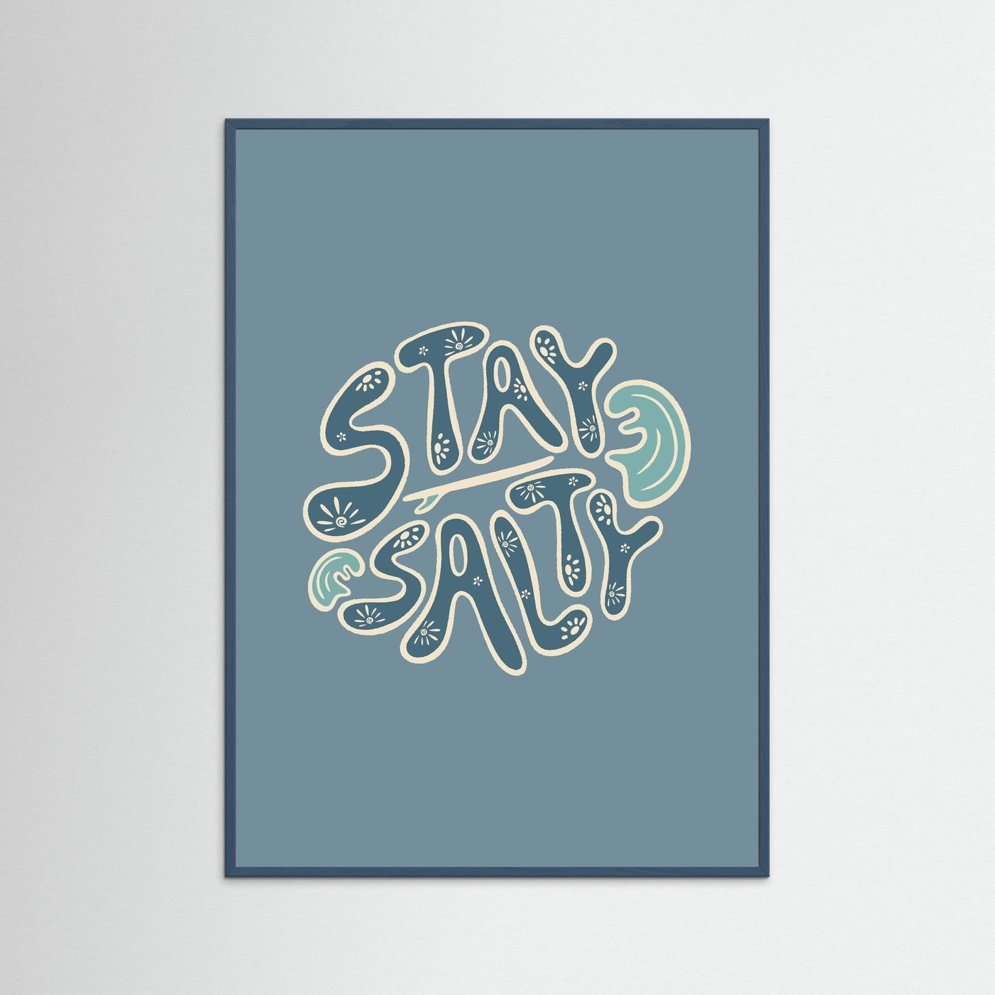 Stay Salty Circle Poster