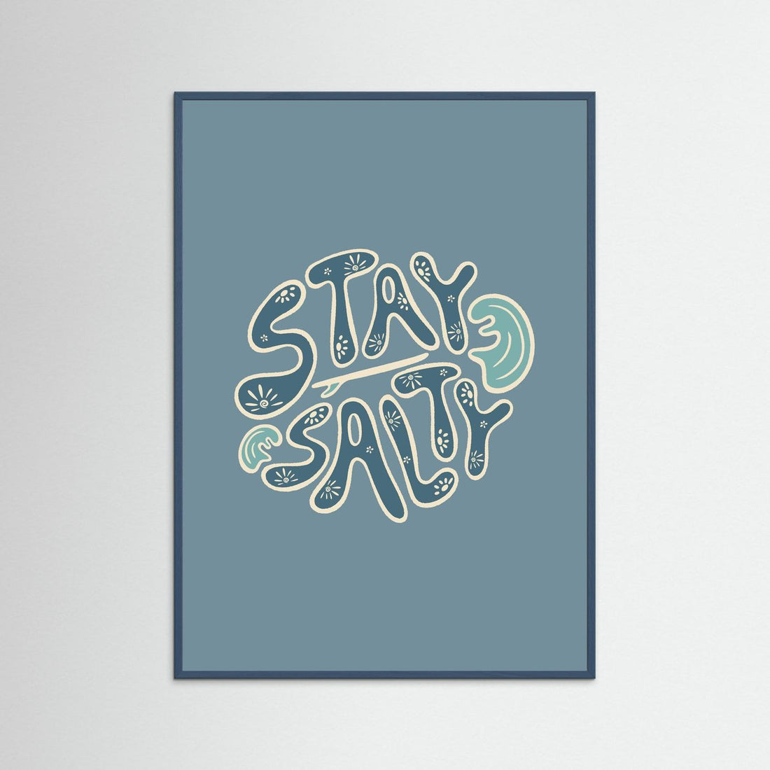 Stay Salty Circle Poster