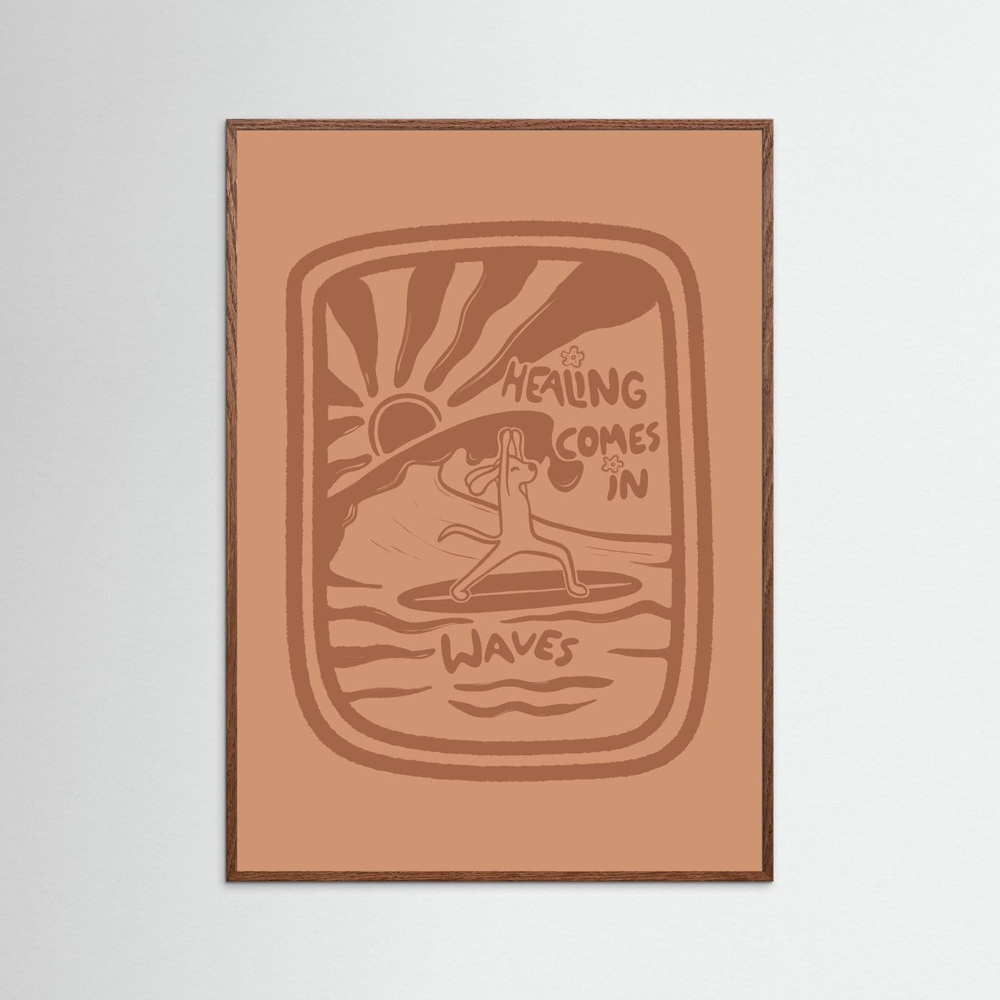 Healing Comes In Waves Poster