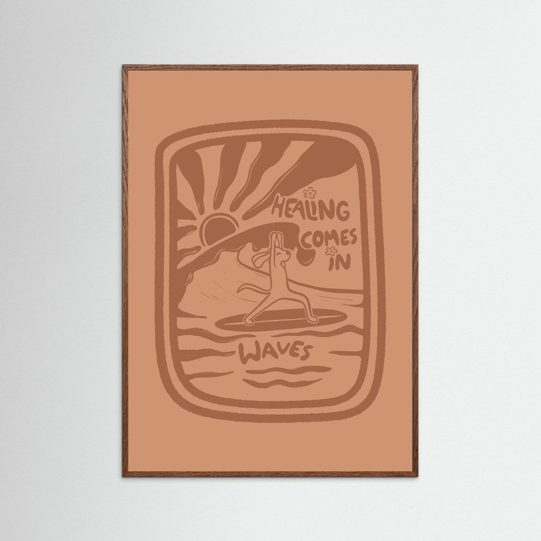 Healing Comes In Waves Poster