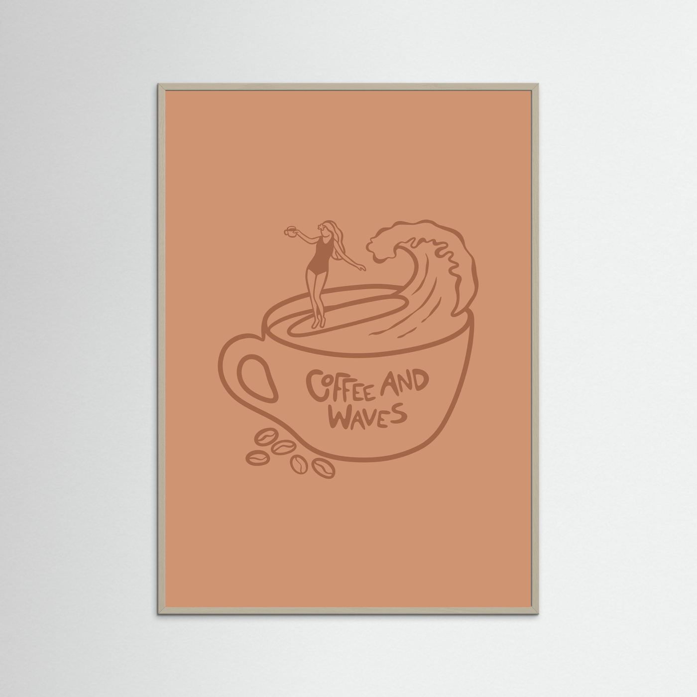 Coffee and Waves Poster