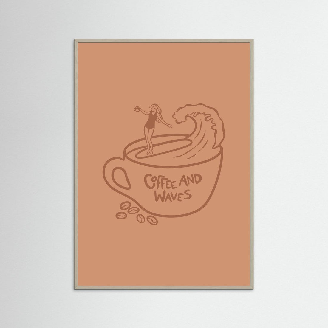 Coffee and Waves Poster