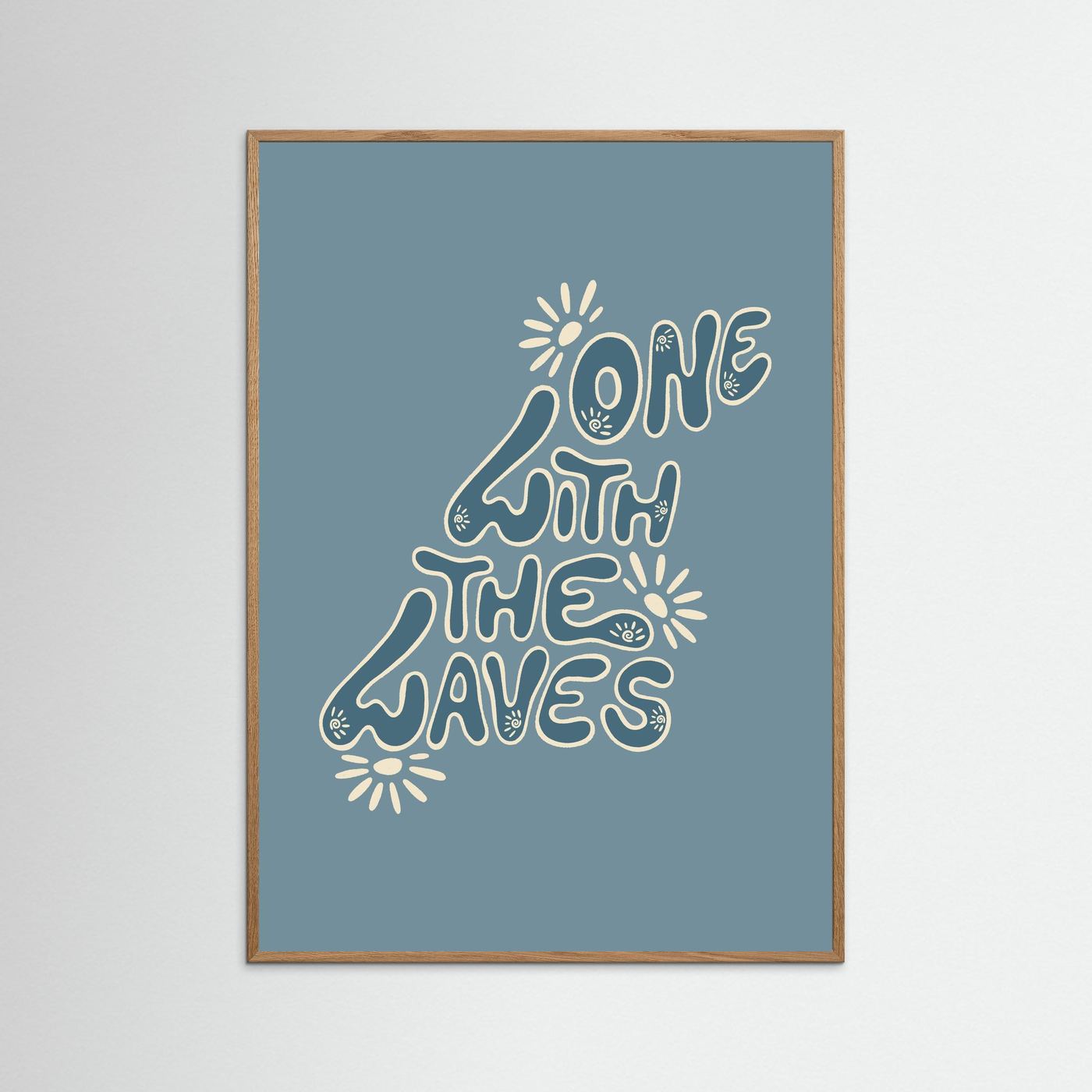 One With The Waves Poster