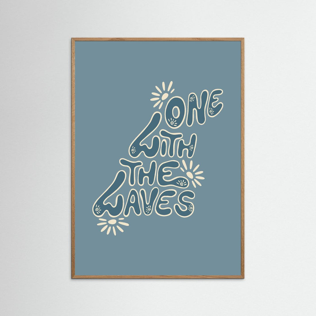 One With The Waves Poster