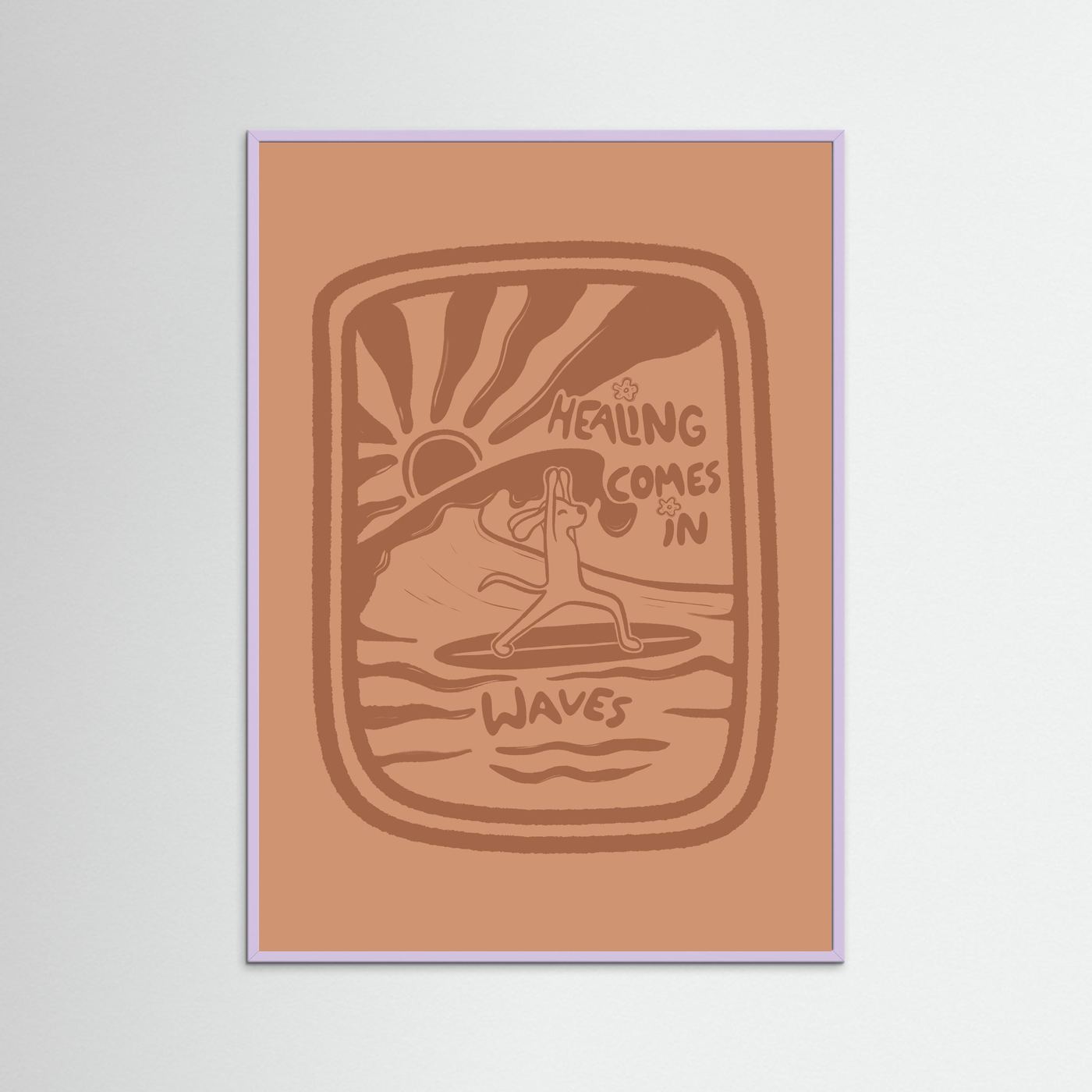 Healing Comes In Waves Poster