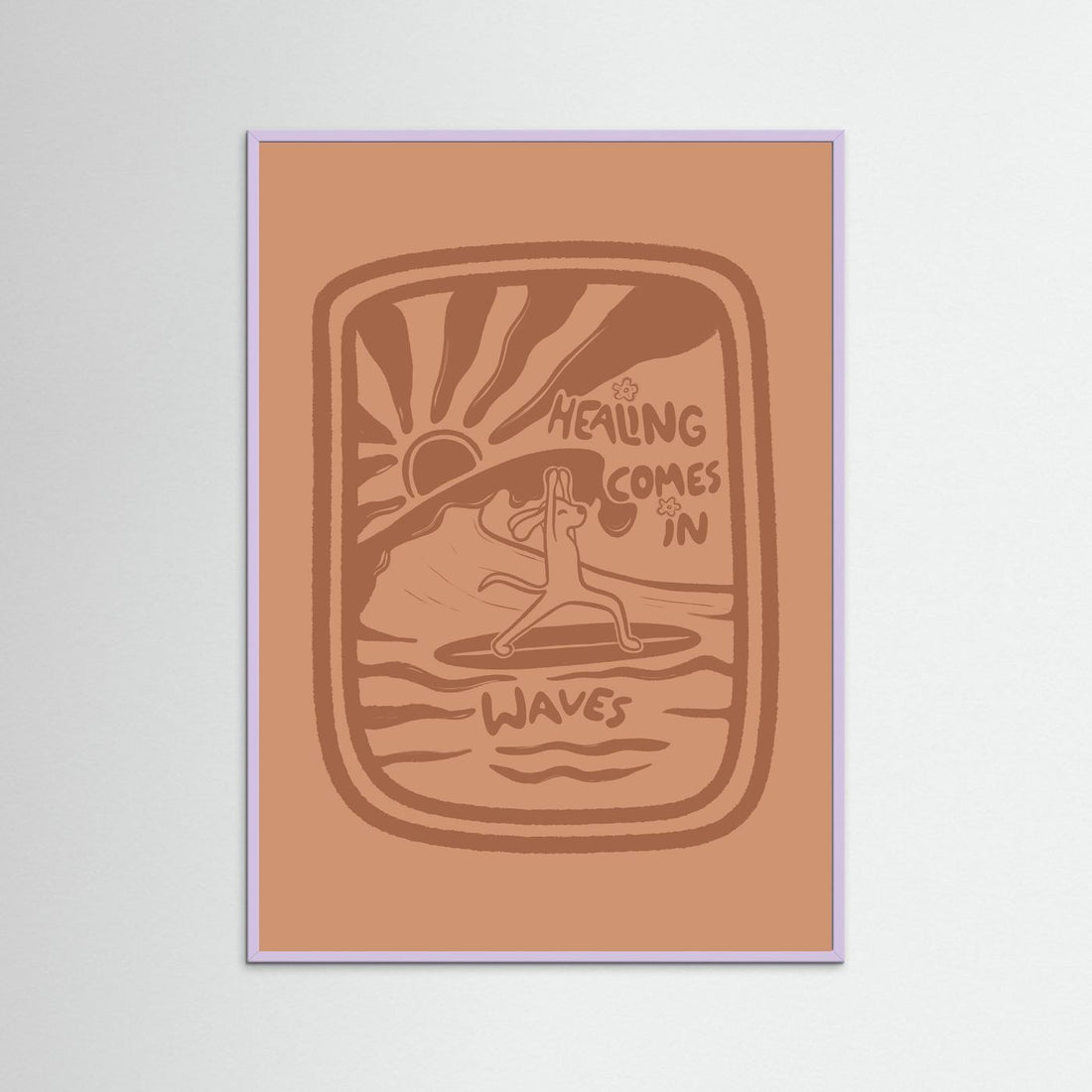 Healing Comes In Waves Poster