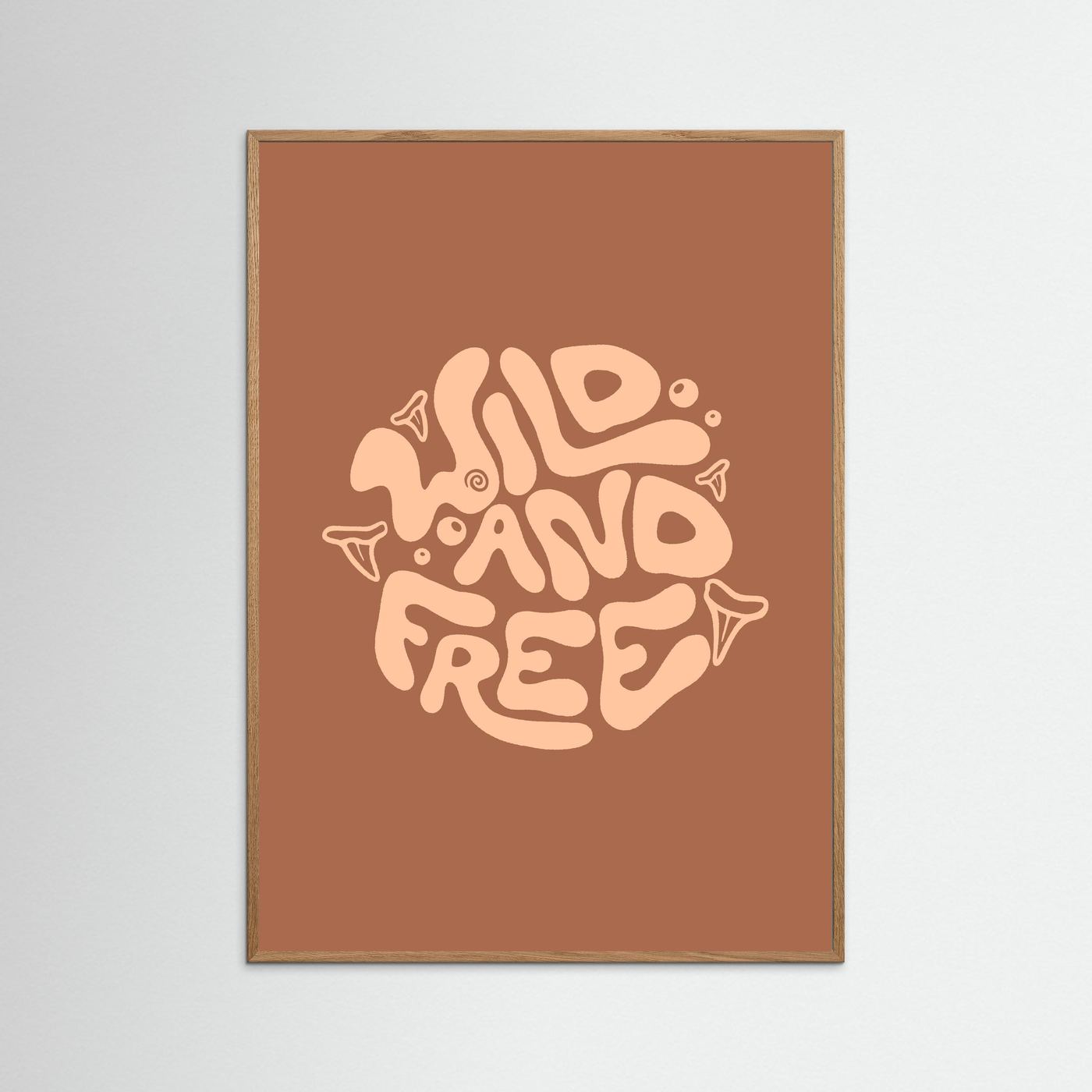 Wild and Free Circle Poster