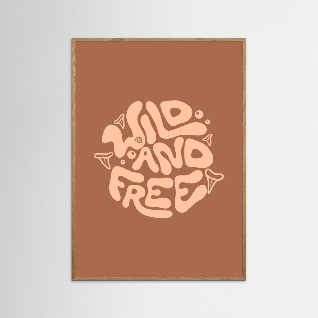 Wild and Free Circle Poster