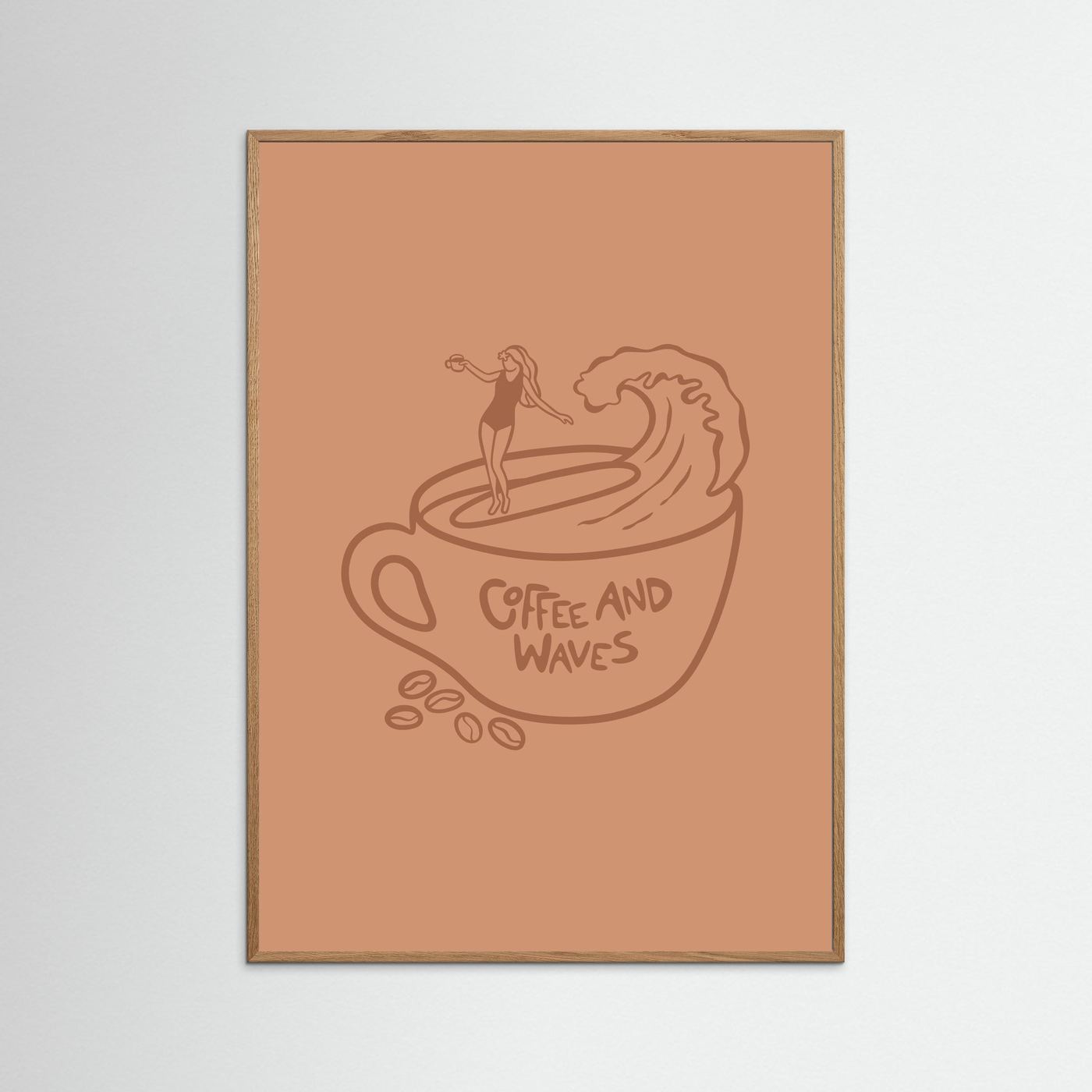 Coffee and Waves Poster