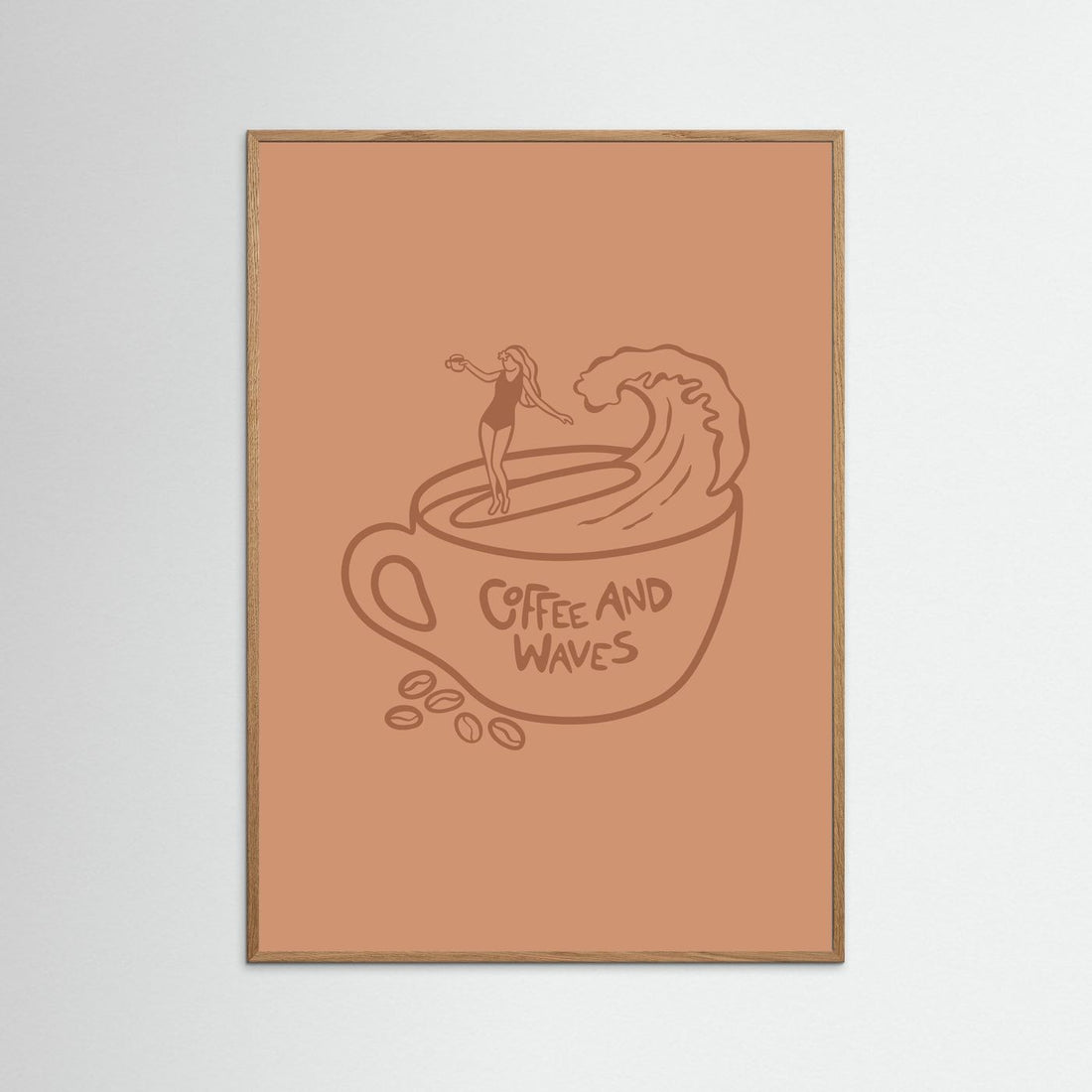 Coffee and Waves Poster