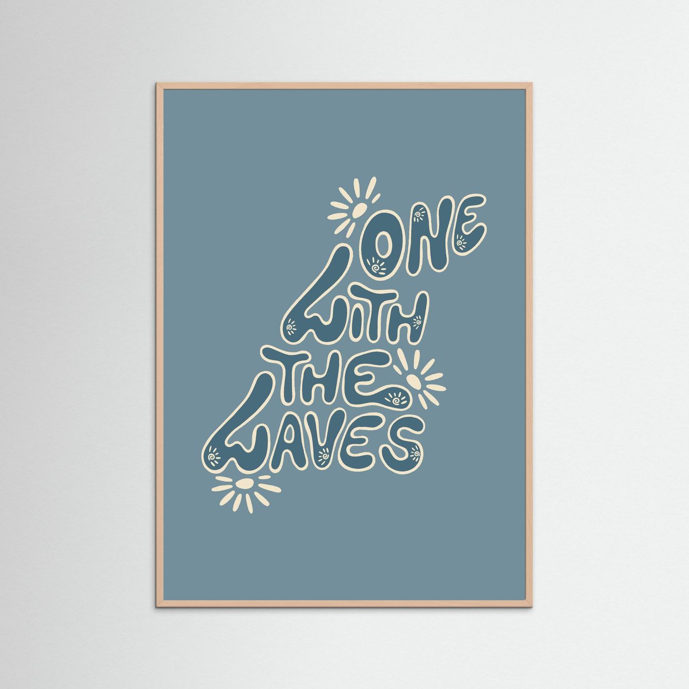 One With The Waves Poster