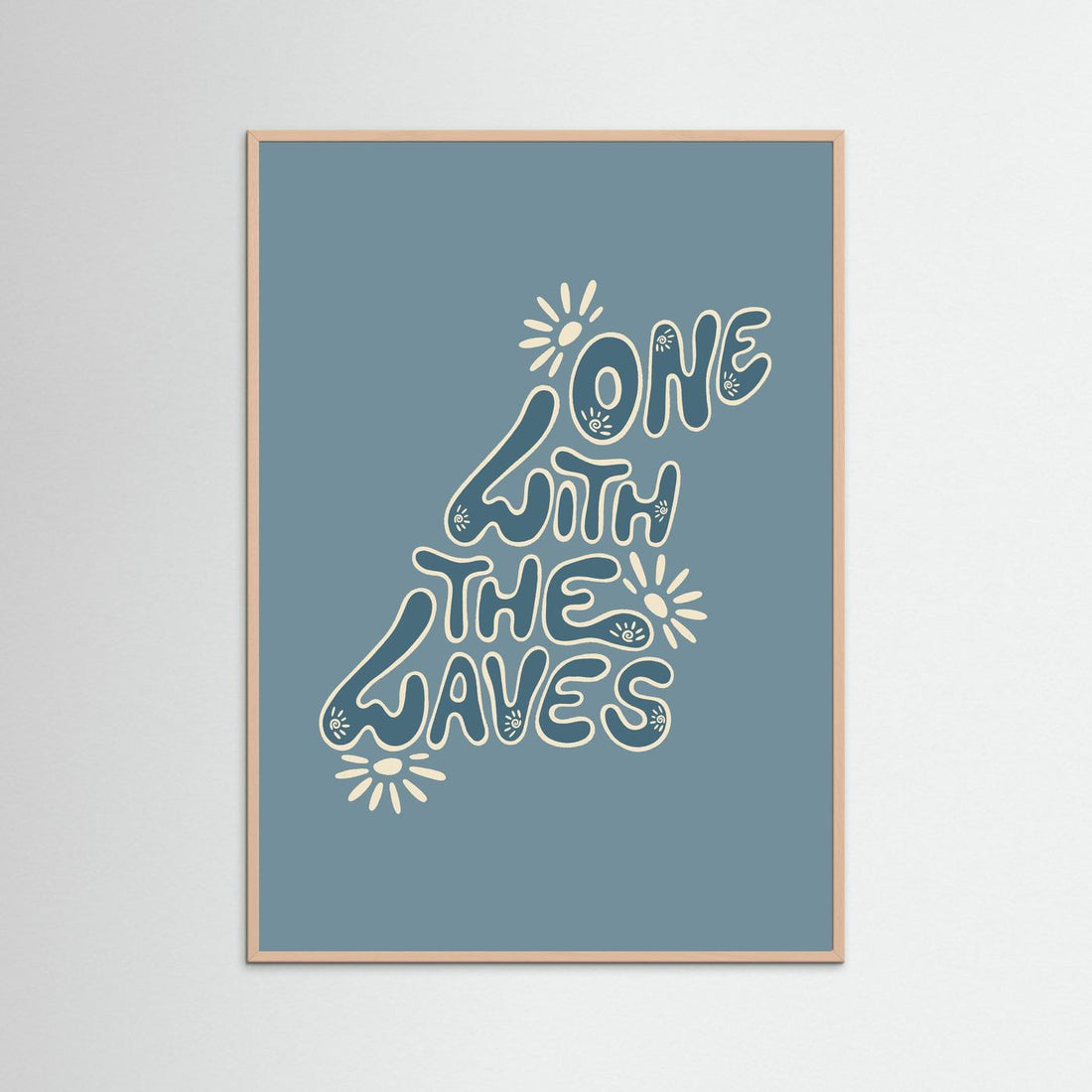 One With The Waves Poster