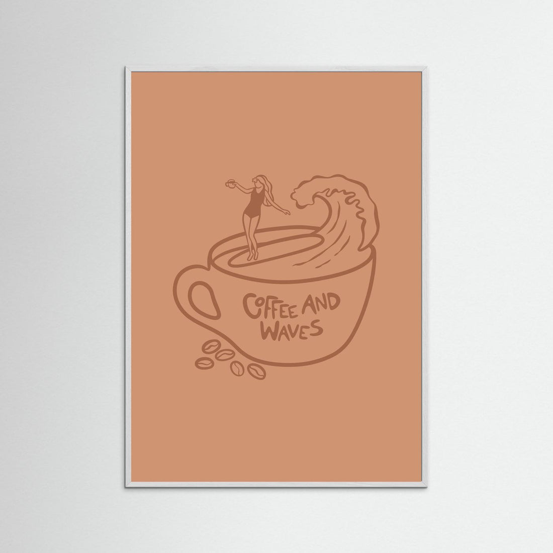 Coffee and Waves Poster
