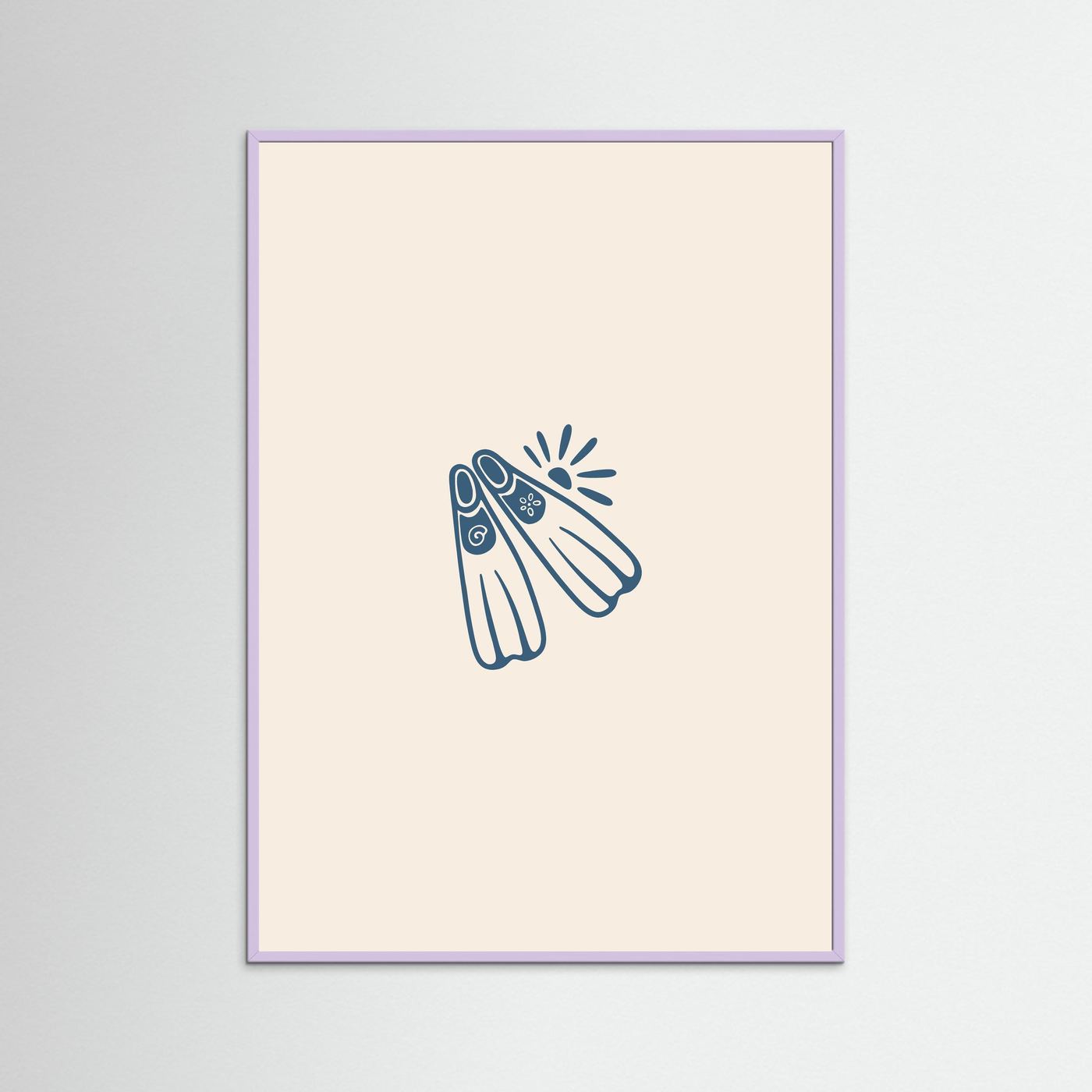Coastal Diving Fins Poster