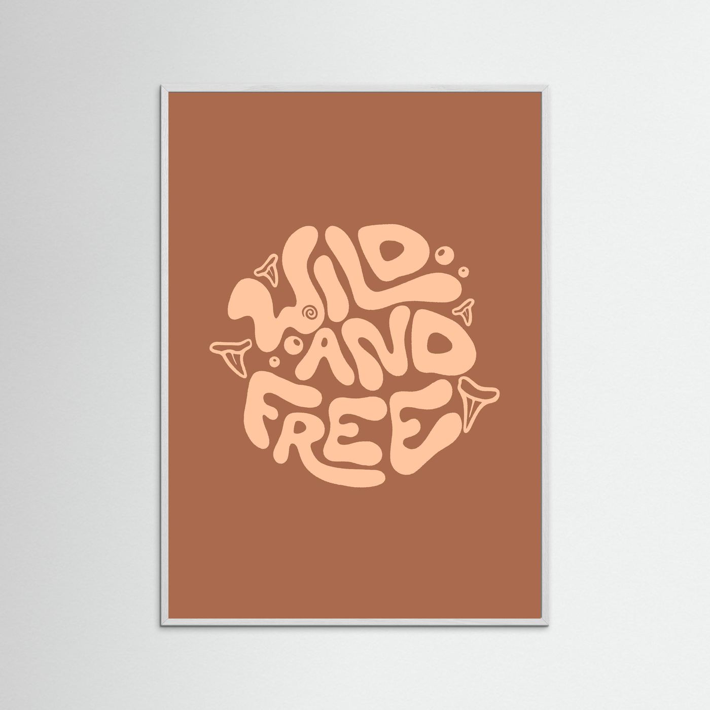 Wild and Free Circle Poster