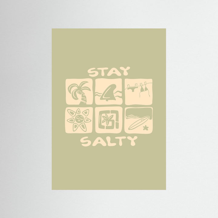 Stay Salty Icons Poster