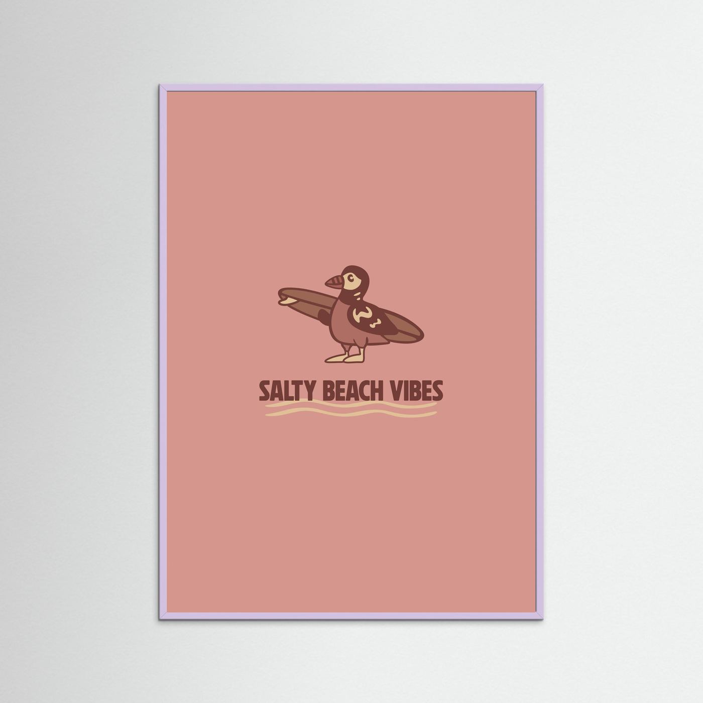 Surf Pinguin Poster