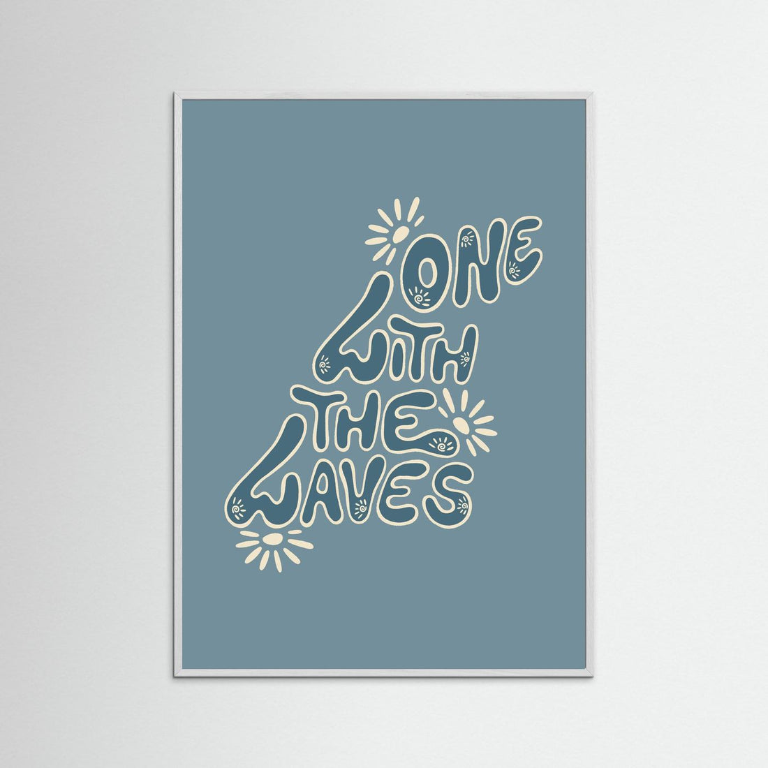 One With The Waves Poster
