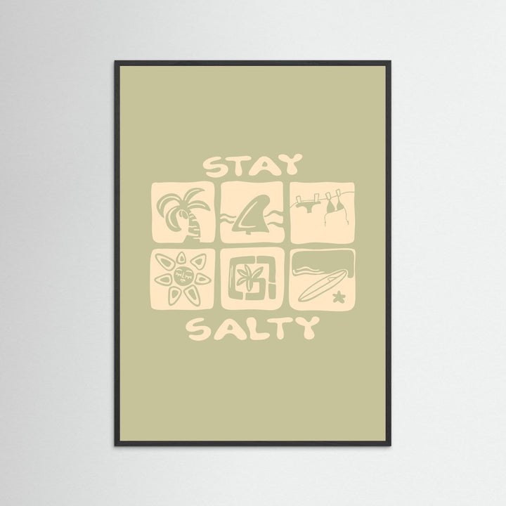Stay Salty Icons Poster
