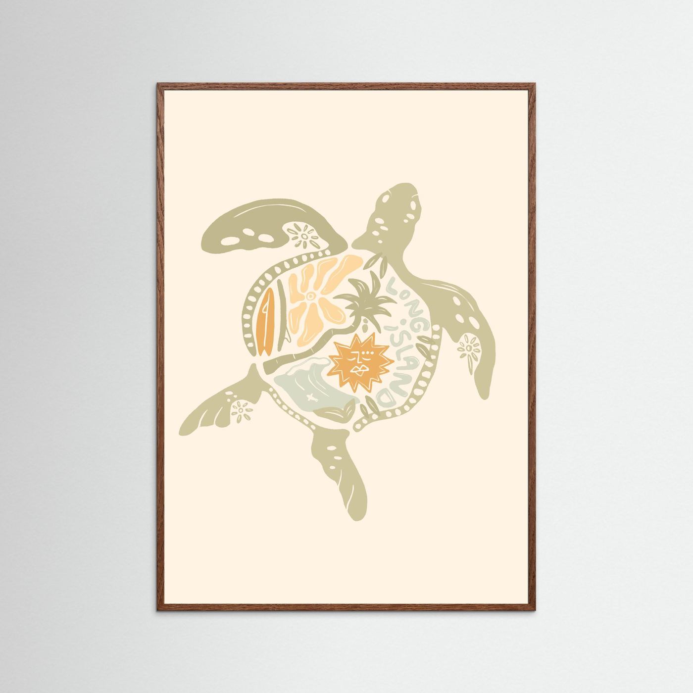 Turtle Boho Poster