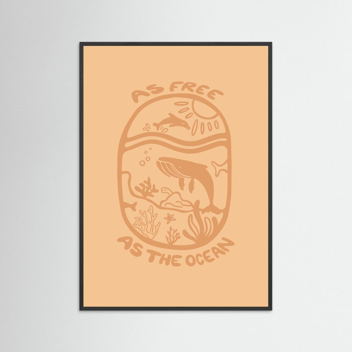 Free as the Ocean Poster
