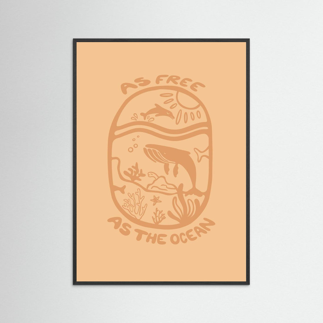 Free as the Ocean Poster
