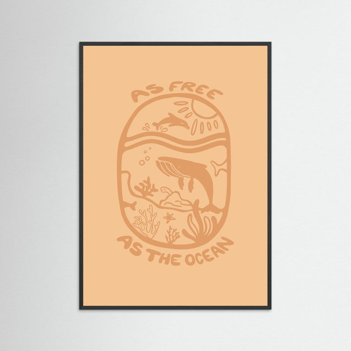 Free as the Ocean Poster