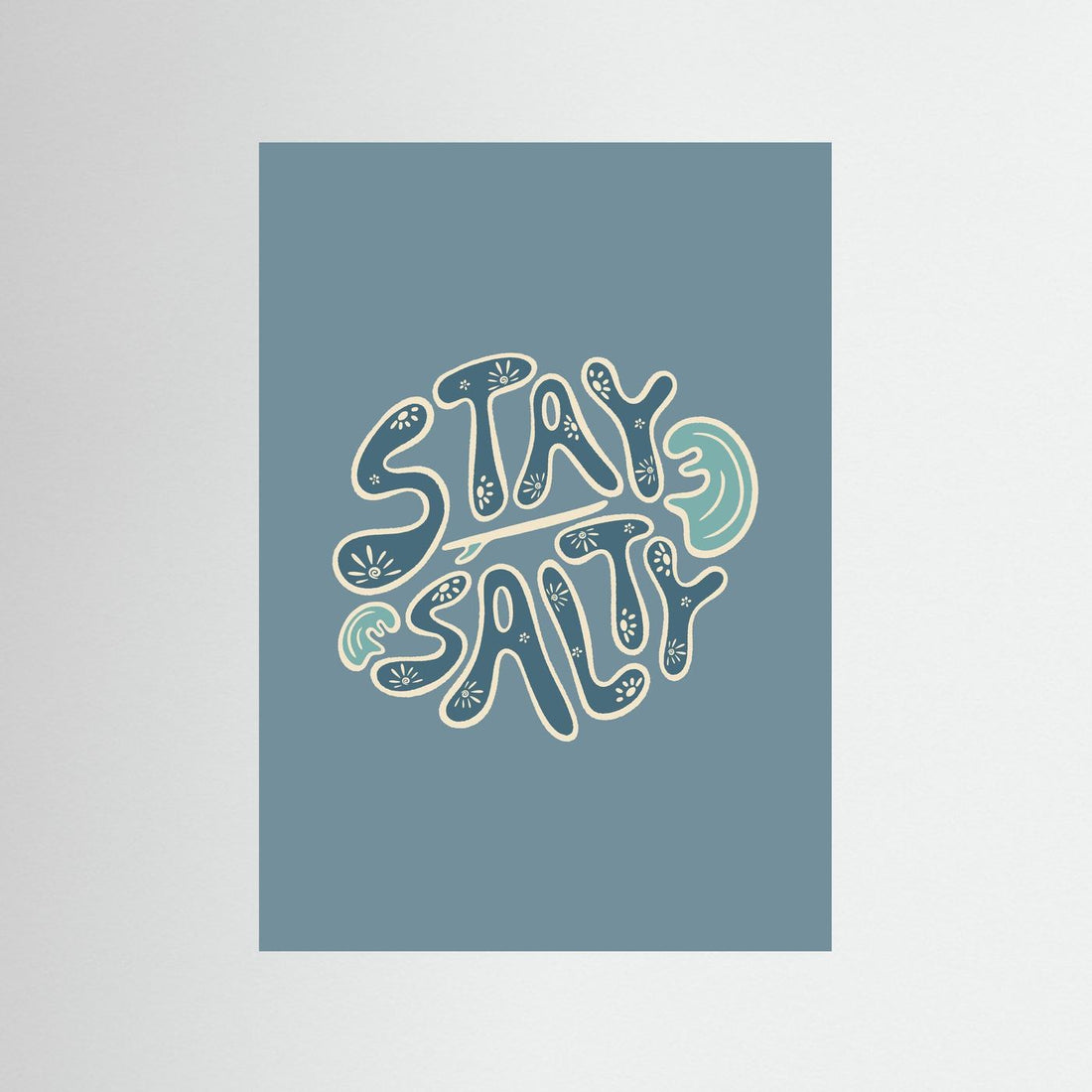 Stay Salty Circle Poster