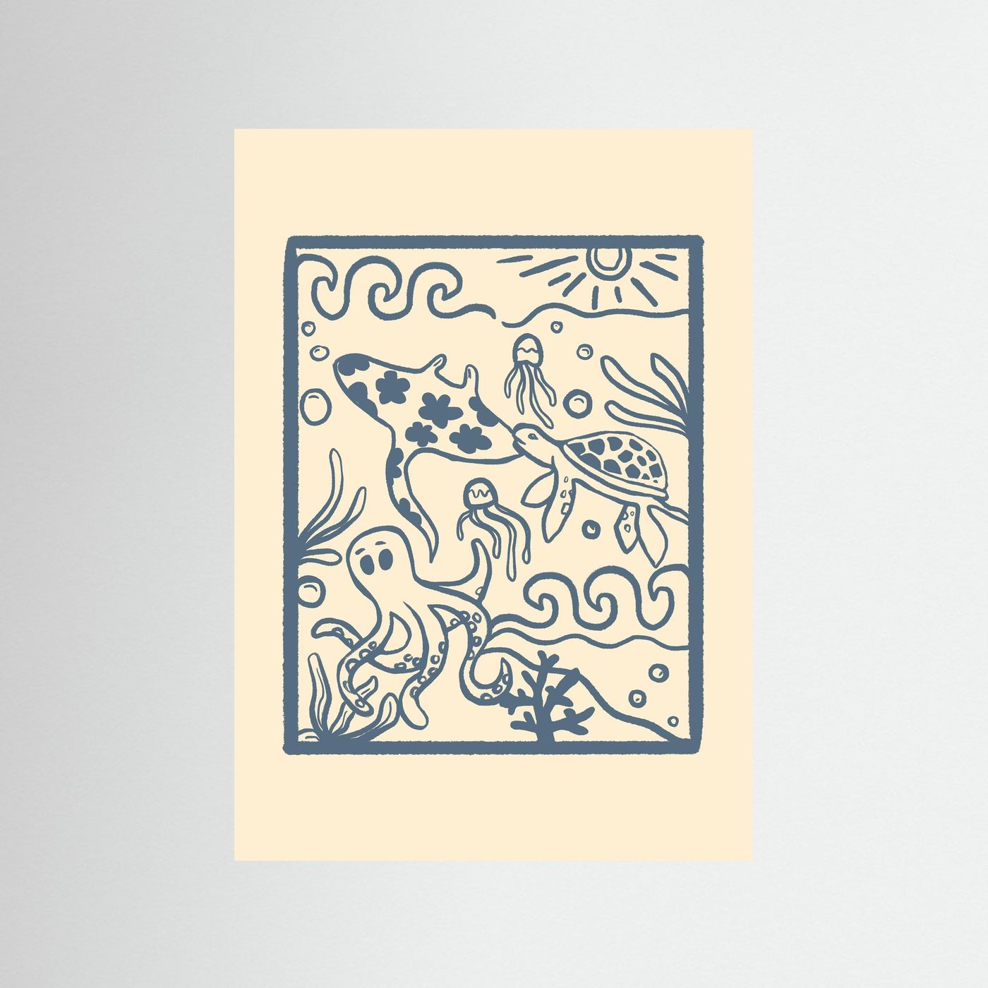 Ocean Creatures Poster