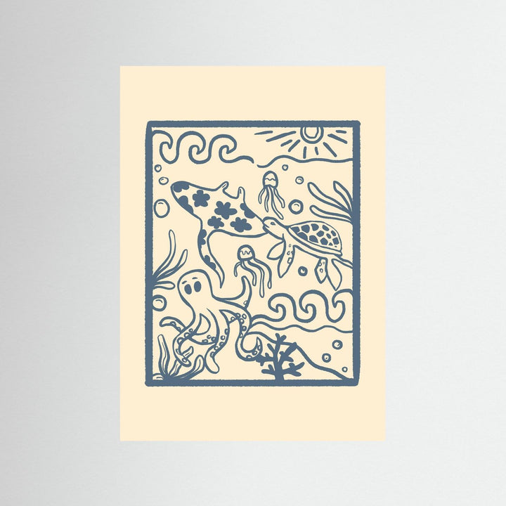 Ocean Creatures Poster