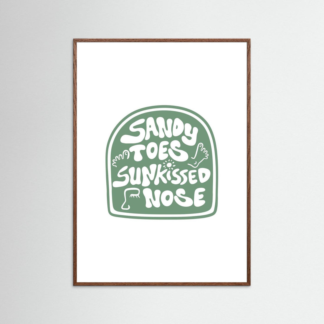 Sandy Toes Poster