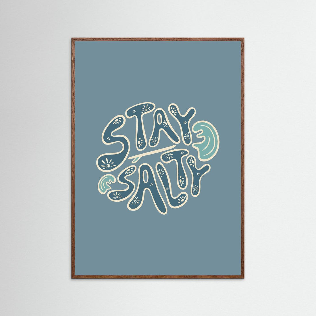 Stay Salty Circle Poster