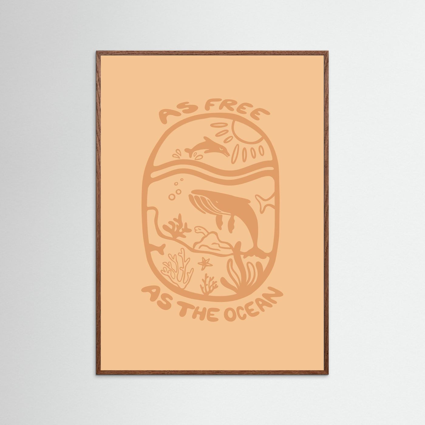 Free as the Ocean Poster