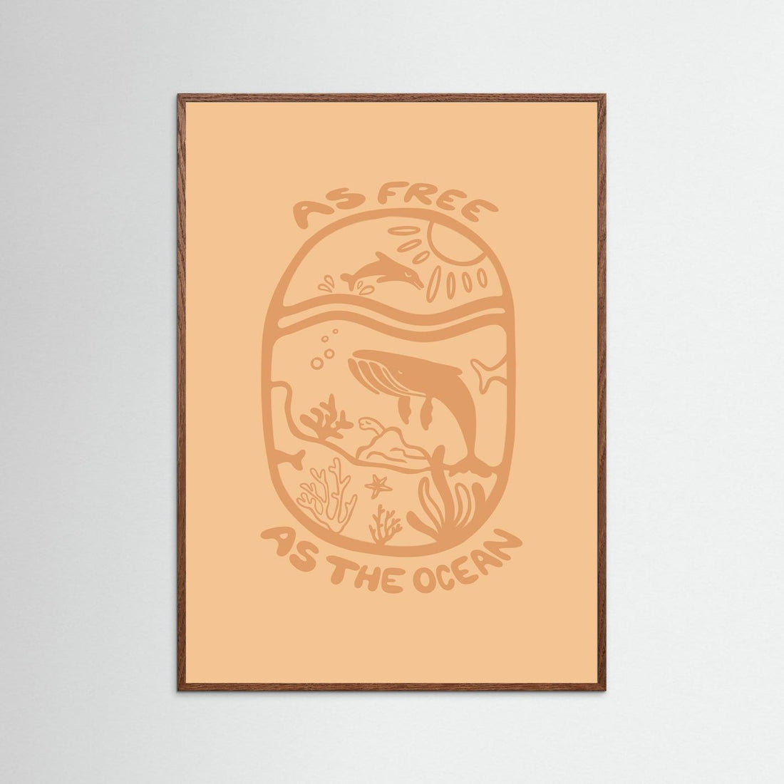 Free as the Ocean Poster
