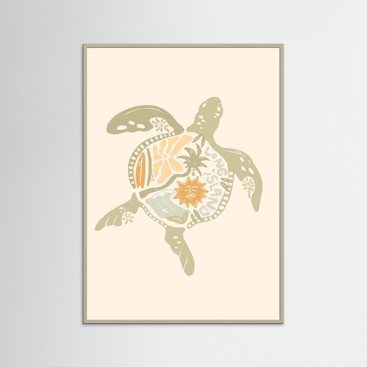 Turtle Boho Poster