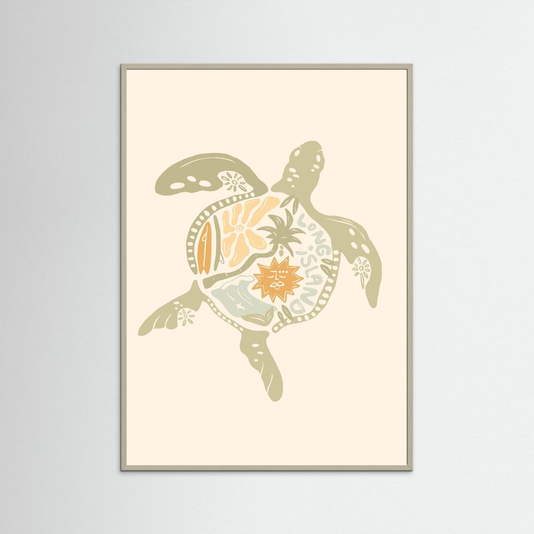 Turtle Boho Poster