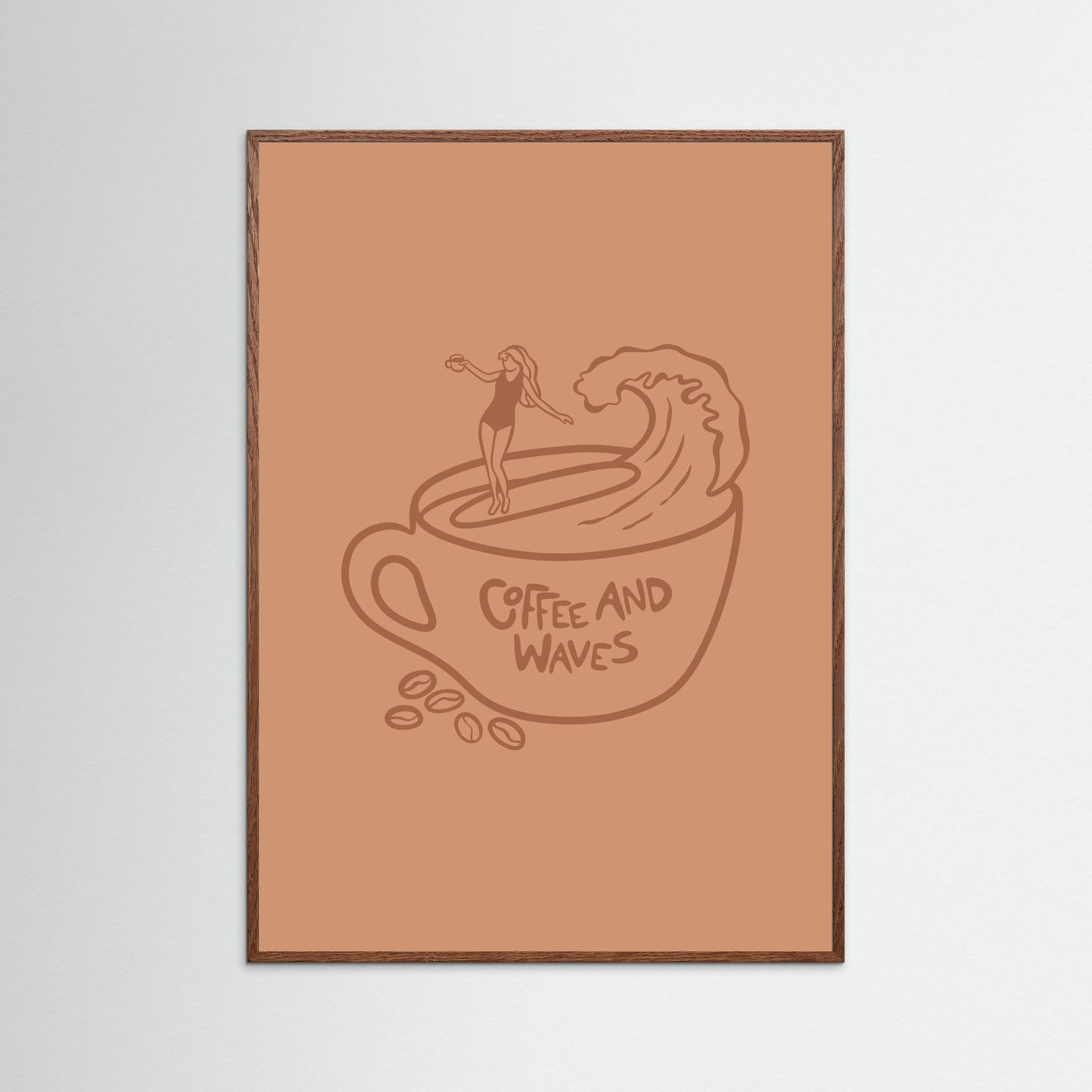 Coffee and Waves Poster