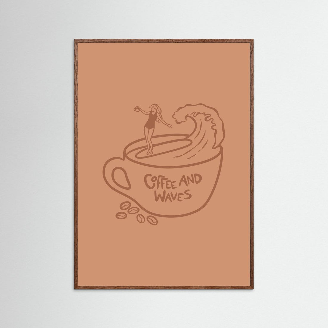 Coffee and Waves Poster