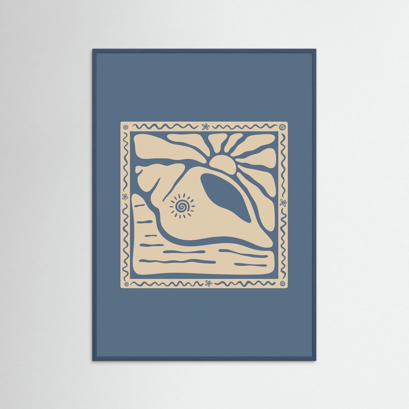 Sunny Seashell Poster