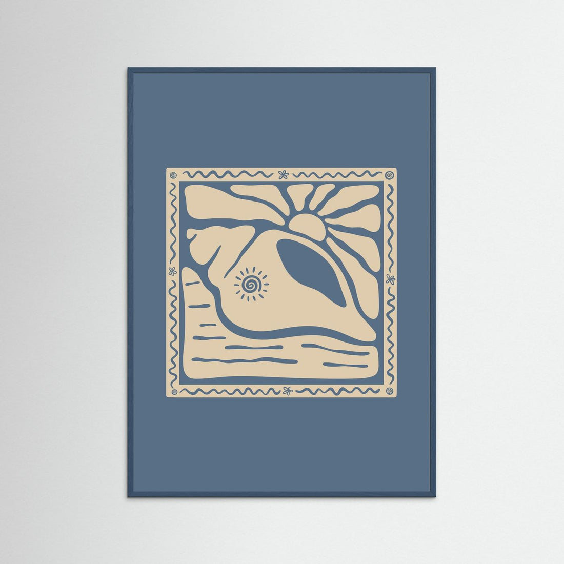 Sunny Seashell Poster
