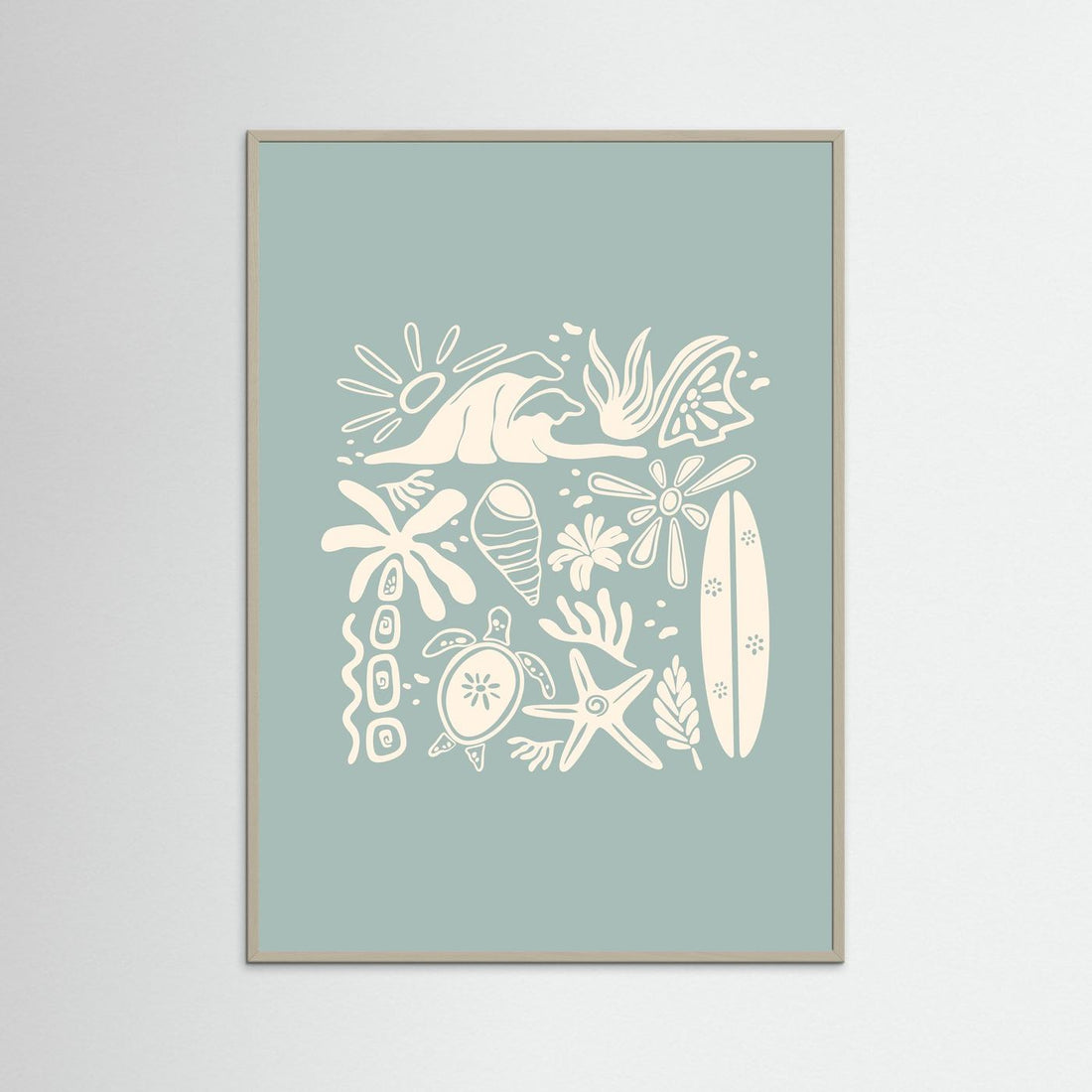 Beachy Vibes Poster