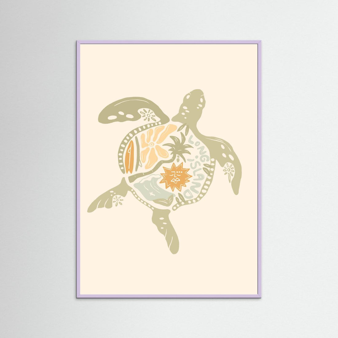 Turtle Boho Poster