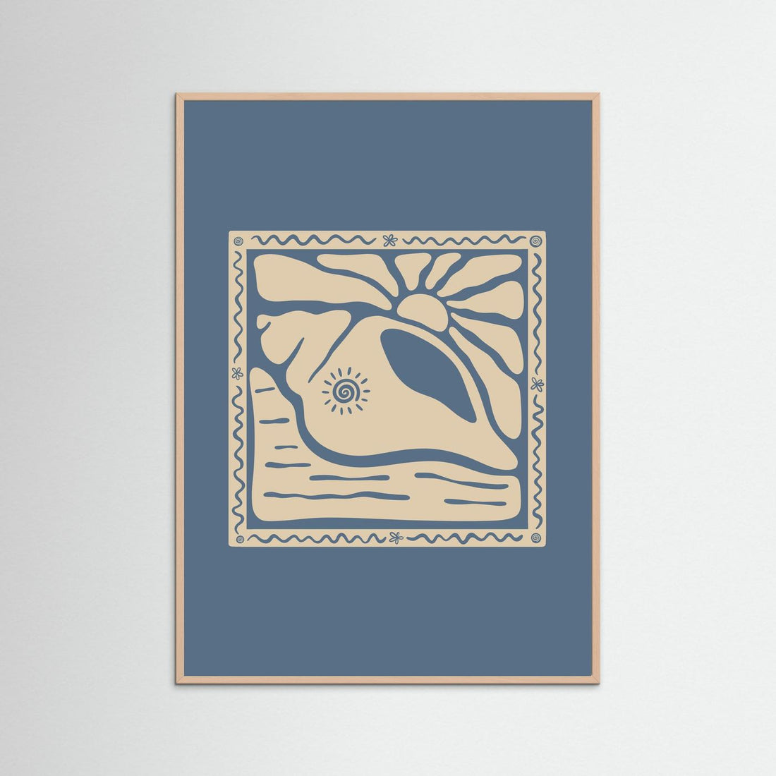 Sunny Seashell Poster