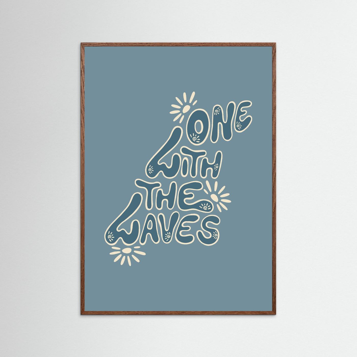 One With The Waves Poster