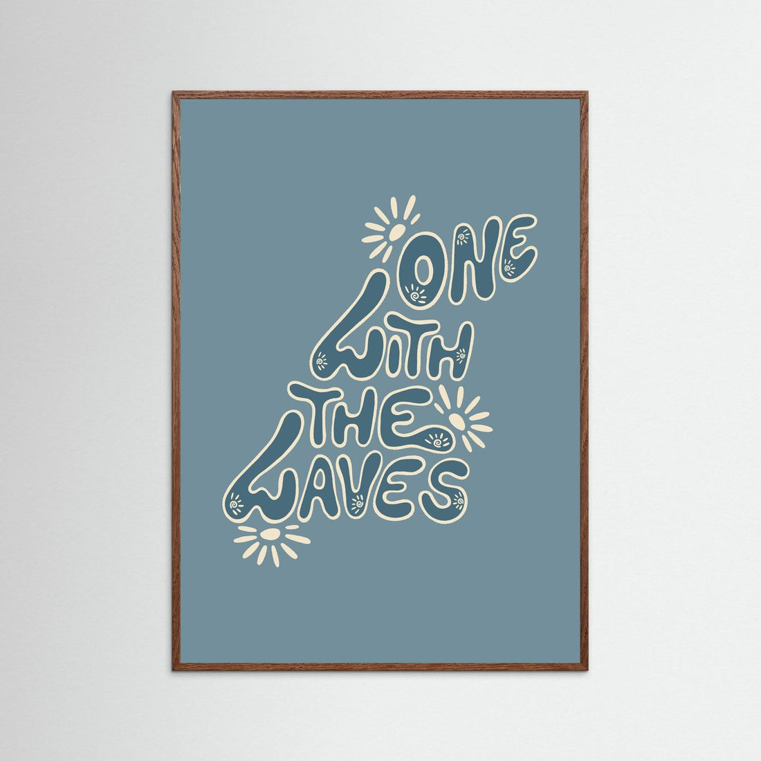 One With The Waves Poster