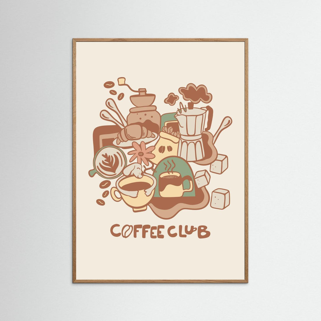 Coffee Lineart Poster