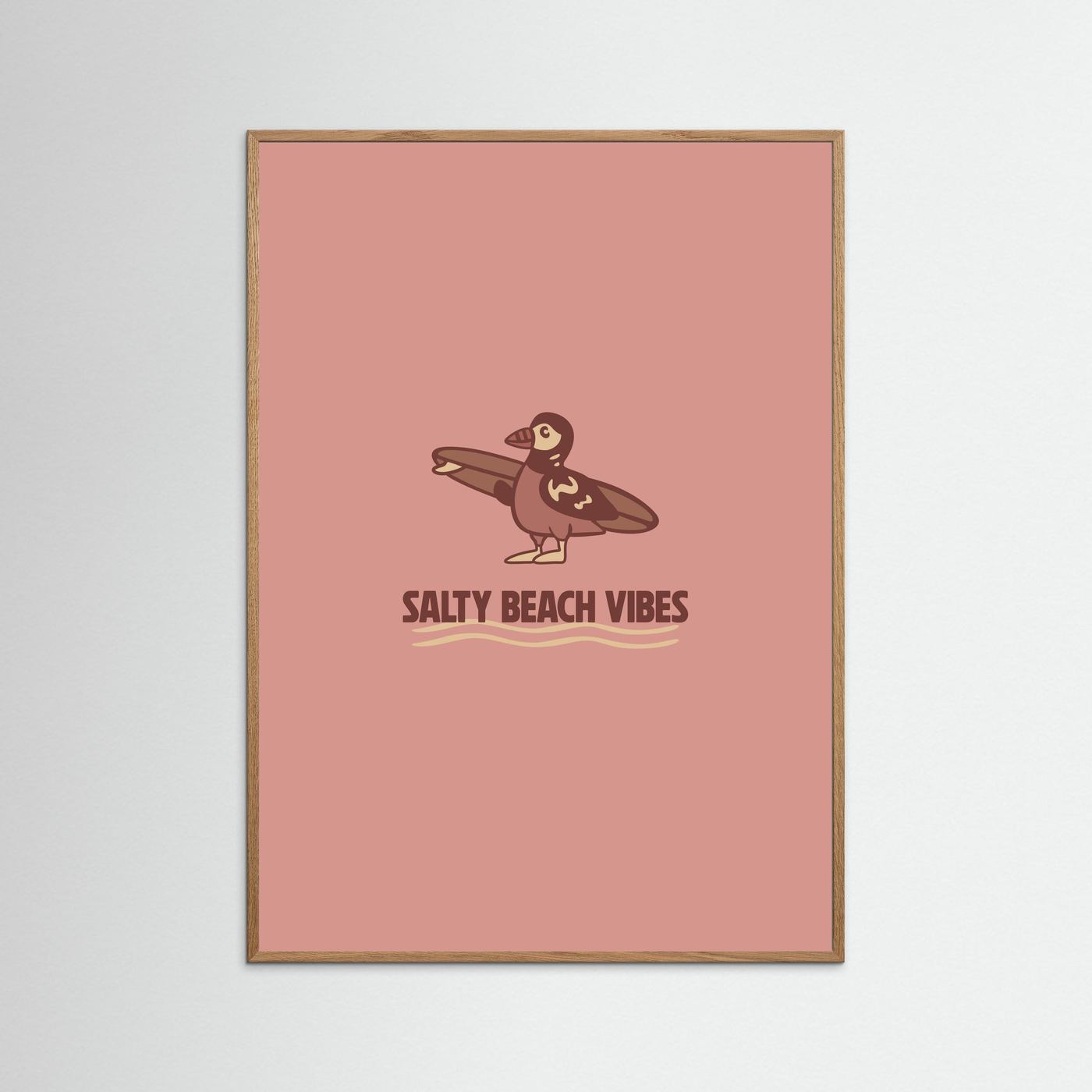 Surf Pinguin Poster