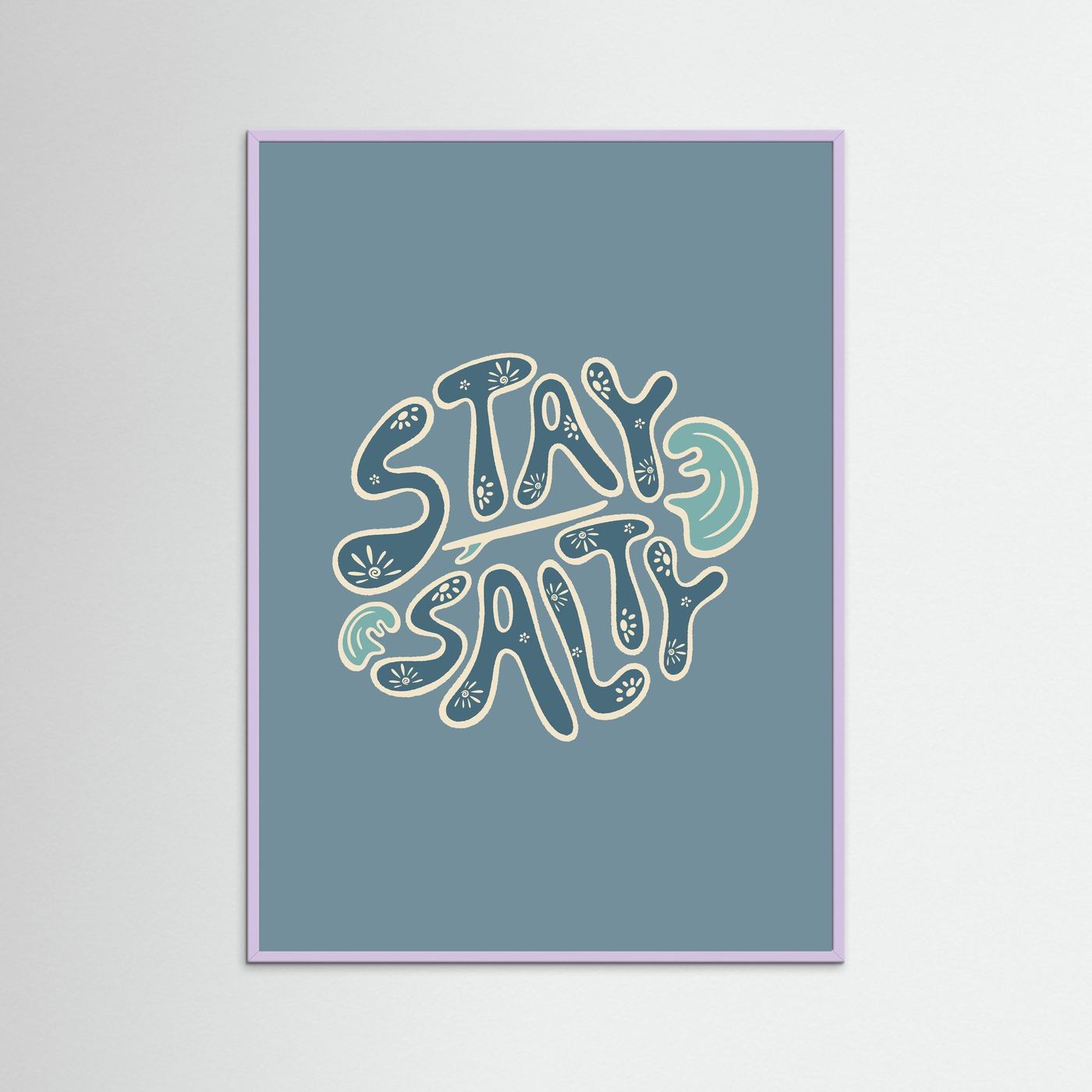 Stay Salty Circle Poster